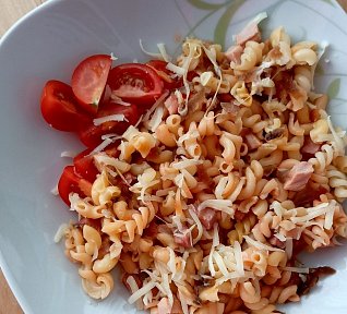 Zapečené těstoviny s mozzarellou