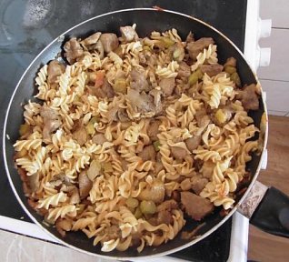 Těstoviny s chřestem