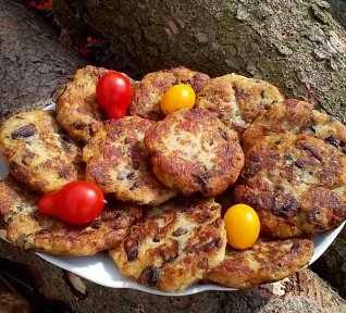 Květákové karbanátky (placičky) se žampiony