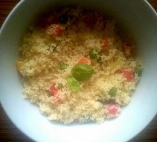 Bazalkový cous cous (kuskus)