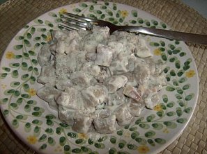 Gnocchi se šlehačkou, slaninou a šalvějí