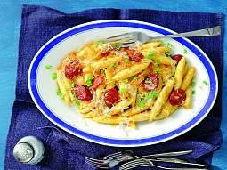 Šišky se zelím a klobásou