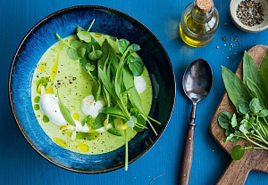 Krémová polévka z medvědího česneku