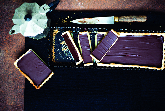 Čokoládovo-karamelový koláč