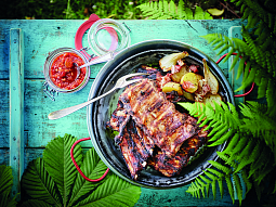 Vepřová žebra s domácí BBQ omáčkou