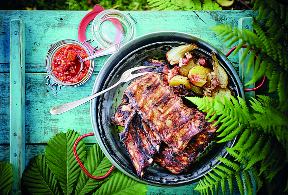 Vepřová žebra s domácí BBQ omáčkou