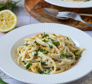 Krémové těstoviny s medvědím česnekem