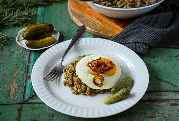 Novoroční čočka na kyselo