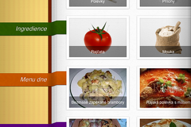 Recepty.cz jako přehledná interaktivní kuchařka v iPadu