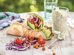 Vegetariánský gyros s cizrnou