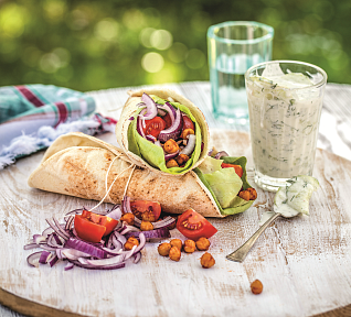 Vegetariánský gyros s cizrnou