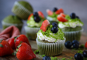 Mechové muffiny s ovocem