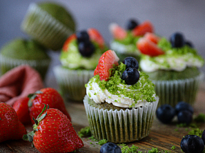 Mechové muffiny s ovocem